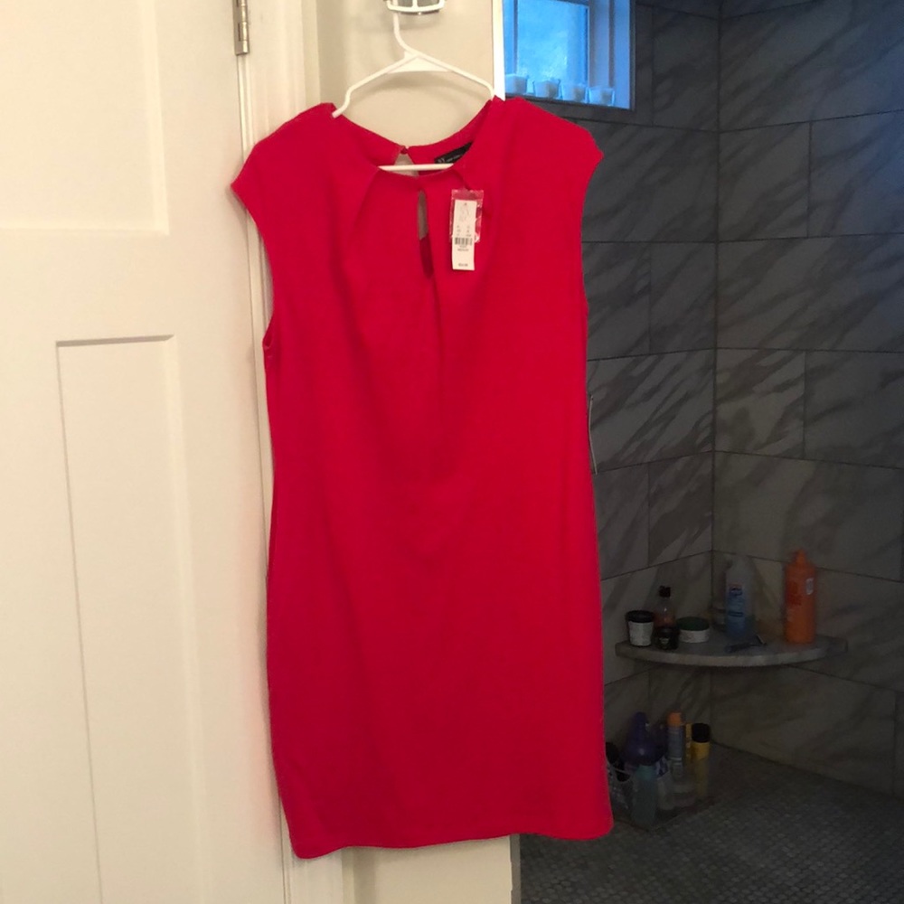 Hot pink cotton dress